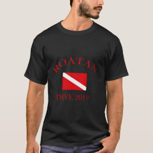 Camiseta Mergulhador 2019 Mergulhe Scuba Dive Roatan Hondur