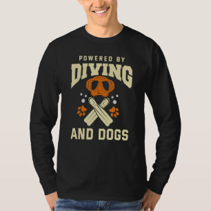 Camiseta Mergulhador Cão Scuba Merging Diver