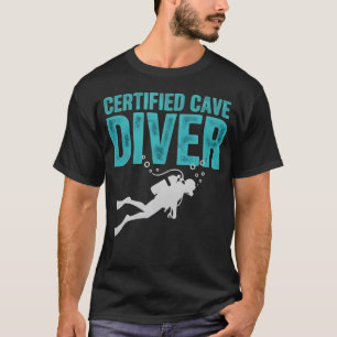 Camiseta Mergulhador de Caverna Certificado Scuba Técnico