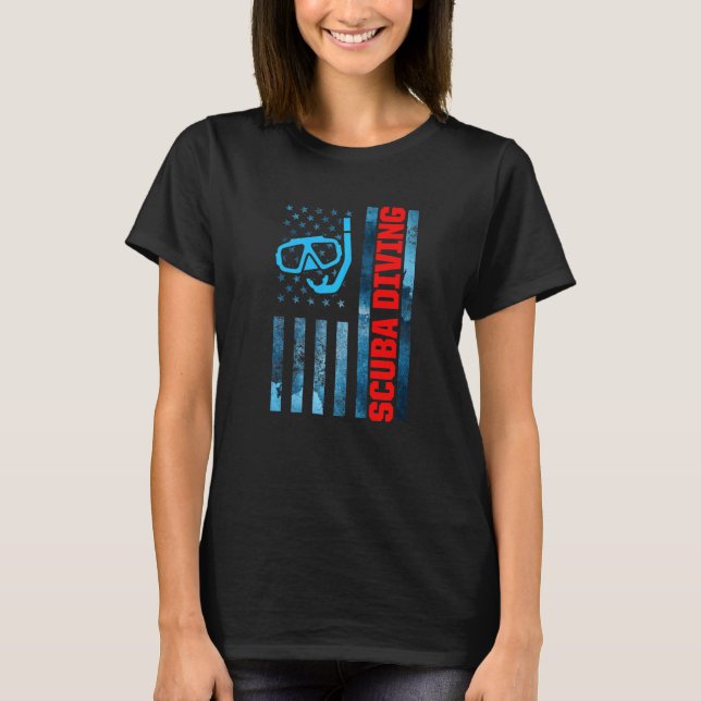 Camiseta Mergulhador de Mergulho 2 (Frente)