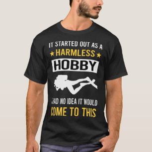 Camiseta Mergulhador de mergulho de Hobby Scuba sem Hemorra