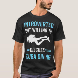 Camiseta Mergulhador de mergulho introvertido