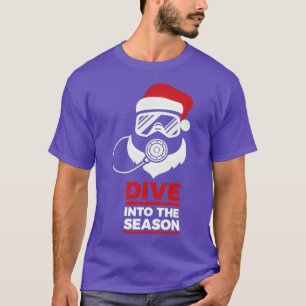 Camiseta Mergulhador De Natal Scuba Dava QuotDive No Seaso