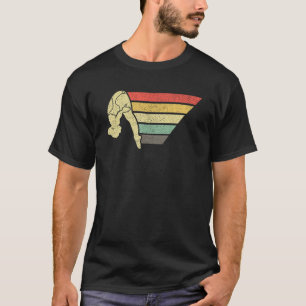 Camiseta Mergulhador de Plataforma Retro Mergulho de Tram
