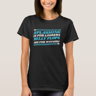 Camiseta Mergulhador de Plataforma Splash Salto de Trampol