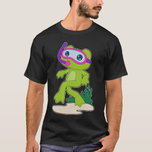 Camiseta Mergulhador de Rã Snorkel Mergulho