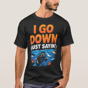 Camiseta Mergulhador de Scuba Certificado Mergulho Marinho