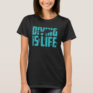 Camiseta Mergulhador É Professor De Mergulho Na Vida
