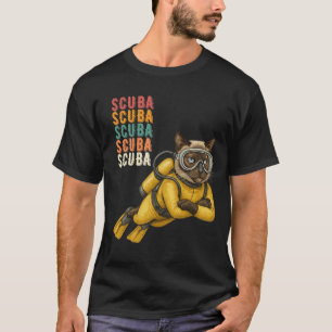 Camiseta Mergulhador Gato Siames