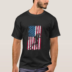 Camiseta Mergulhador Incrível Bandeira EUA Mergulho