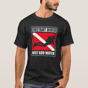 Camiseta Mergulhador Instantâneo Basta Adicionar Água Mergu