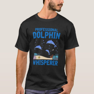 Camiseta Mergulhador Profissional de Golfinhos Mergulho Mar