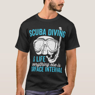 Camiseta Mergulhador Scuba para masculinas mergulho Scuba
