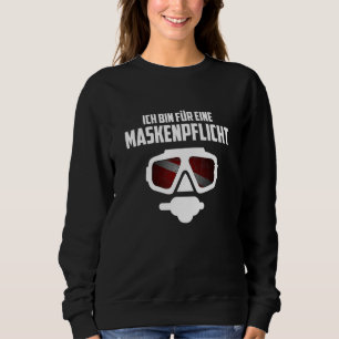 Camiseta Mergulhador Sou A Favor De Uma Máscara De Vazament