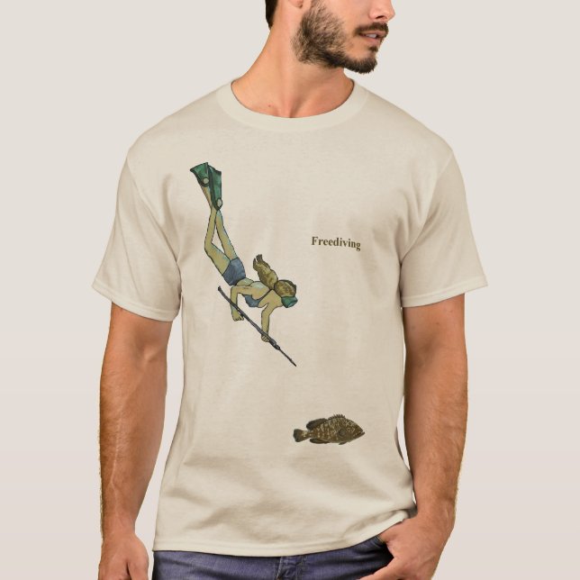 Camiseta Mergulhadora de peixes (Frente)