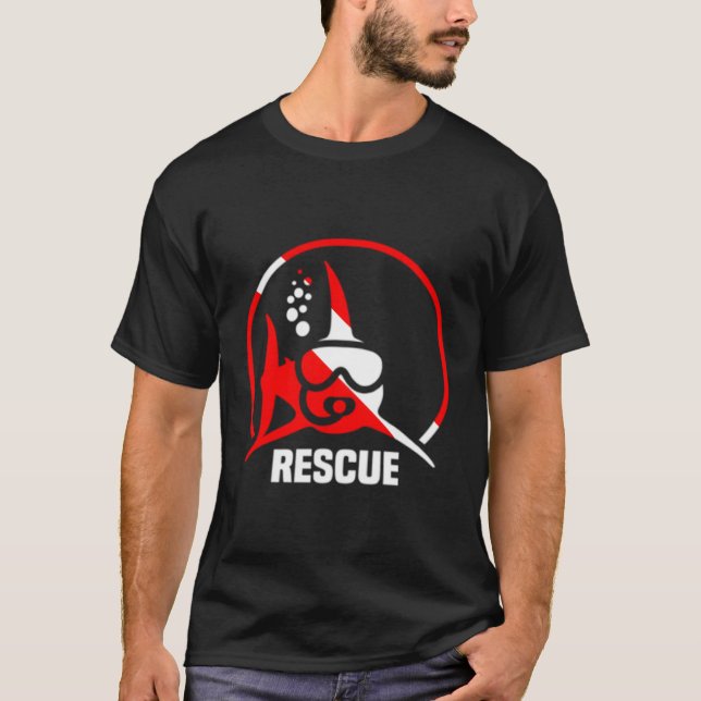 Camiseta Mergulhadores Certificados em Resgate (Frente)