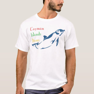 Camiseta Mergulhadores de Cayman Islands - golfinho (parte