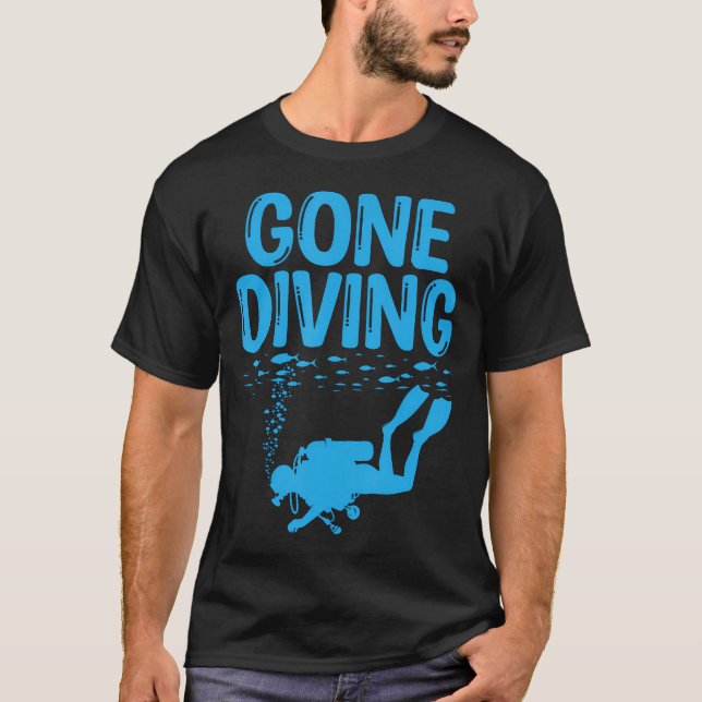 Camiseta Mergulhadores de mergulho debaixo de água (Frente)