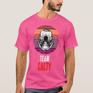 Camiseta Mergulhadores de Mergulho em Equipe Salty Scuba