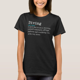 Camiseta Mergulhadores de trampolim Definição de mergulho S