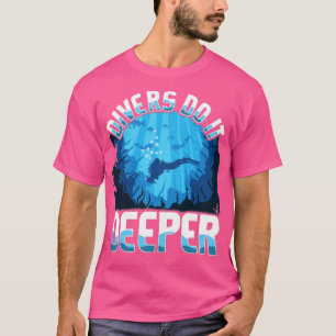 Camiseta Mergulhadores fazem design engraçada mais profunda
