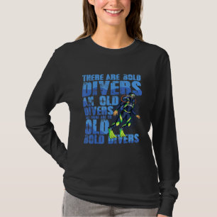 Camiseta Mergulhadores Negros E Velhos Para Um Narcador De 