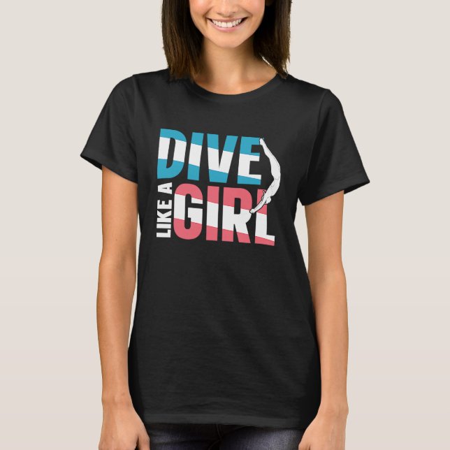 Camiseta Mergulhamento De Divisor De Plataformas Como Uma G (Frente)