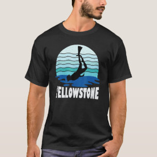 Camiseta Mergulhando Yellowstone Um Snorkeling Subaquático