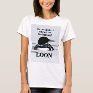Camiseta Mergulhão Mergulhão Comum Ave Lago Divertido