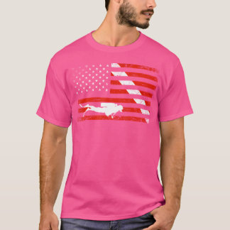 Camiseta Mergulhar Bandeira Scuba Mergulhando Bandeira Amer