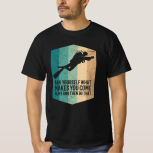 Camiseta Mergulhar É Como Voar O Roupa De Mergulho Scuba
