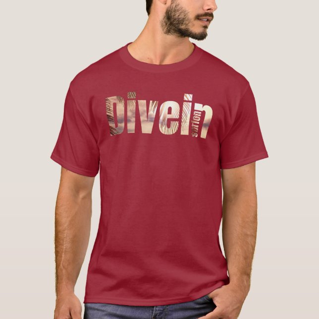 Camiseta mergulhar em surf em (Frente)