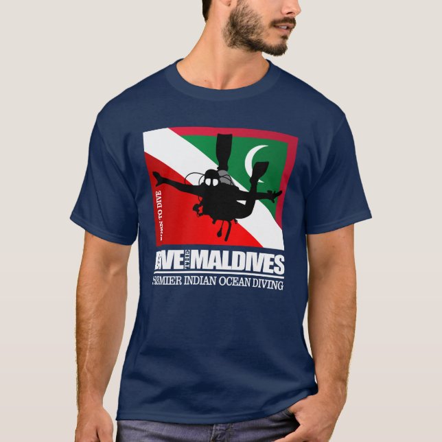 Camiseta Mergulhe As Maldivas DF2 (Frente)