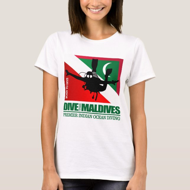 Camiseta Mergulhe As Maldivas DF2 (Frente)