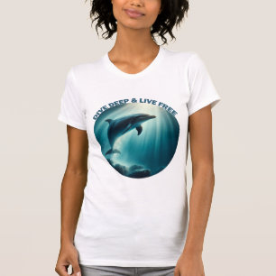 Camiseta Mergulhe Dolphin Livre Ao Vivo