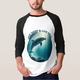 Camiseta Mergulhe Dolphin Livre Ao Vivo