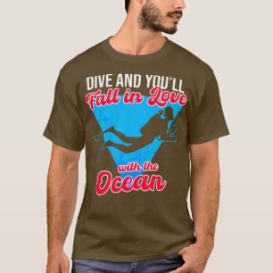 Camiseta Mergulhe E Você Se Apaixonará Pelo Oceano