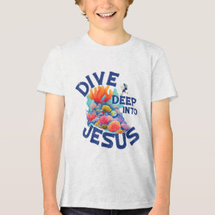 Camiseta Mergulhe Em Jesus Vbs Christian Scuba Merging Un