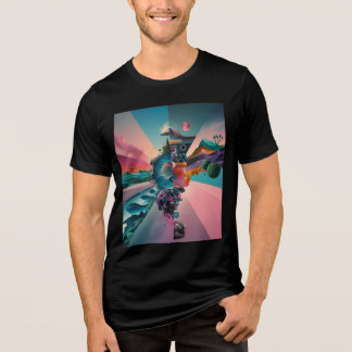 Camiseta Mergulhe em um mundo de Abstrato surreal
