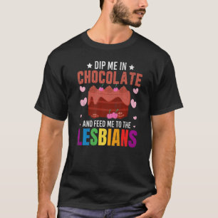 Camiseta Mergulhe-me em Chocolate Comida Comilão Gráfico