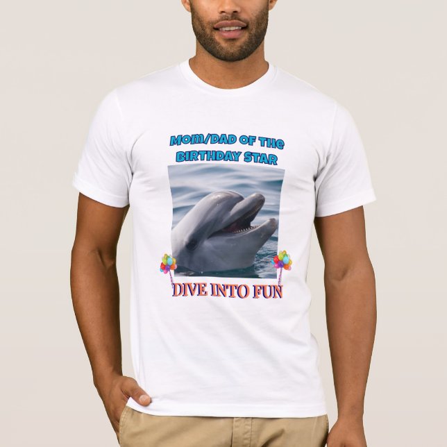 Camiseta Mergulhe na Diversão - Pai/Mãe da Estrela de Anive (Frente)