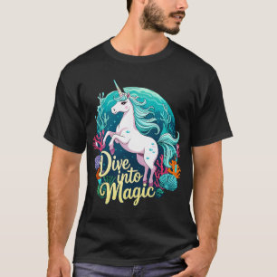 Camiseta Mergulhe na Magia â€“ Unicórnio do Recife