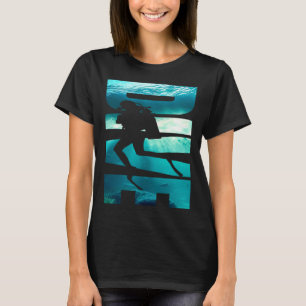 Camiseta Mergulhe no mar Scuba Snorkeling para mergulho
