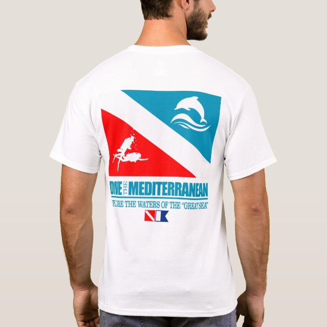 Camiseta Mergulhe no Mediterrâneo (q) (Verso)