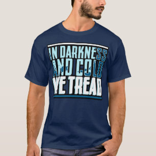 Camiseta Mergulho À Saturação Na Escuridão E Frio Que Prend
