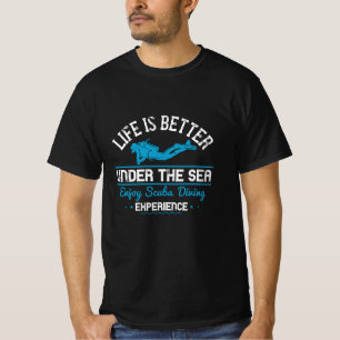 Camiseta Mergulho - A Vida É Melhor Sob O Mar