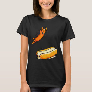 Camiseta Mergulho alto de cachorro quente 