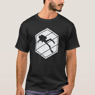 Camiseta Mergulho Antigo Homens Senhoras Scuba Mergulho Mer