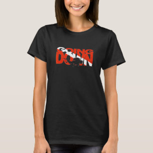Camiseta Mergulho Autônomo Descendo Mergulhador Mergulho