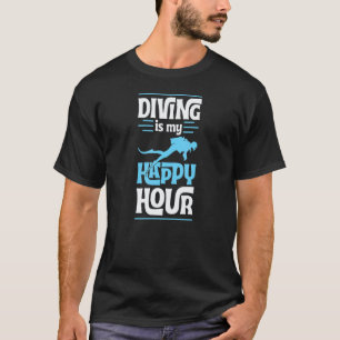 Camiseta Mergulho Autônomo É Minha Hora Feliz Instrutor Div